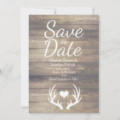 ファームハ素朴ウスディア〔雄ジカの〕枝角結婚ズ セーブザデート (正面)