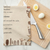 ファームハ素朴ウスデコールデザイン キッチンタオル (四つ折り)