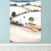 ファームハ素朴ウストスカニーランドスケープキャンバスプリント キャンバスプリント (インサイチュ (ウッドフロア))