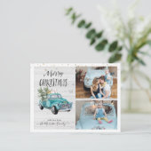 ファームハ素朴ウストラック |クリスマスフォトコラージュ シーズンポストカード (スタンド正面)