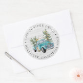 ファームハ素朴ウストラック |クリスマス住所 シール (封筒)