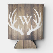 ファームハ素朴ウスバーンウッド&ディアー〔雄ジカの〕枝角 缶クーラー (正面)