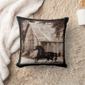 ファームハ素朴ウスバーンスホース クッション (ブランケット)