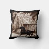 ファームハ素朴ウスバーンスホース クッション (裏面)