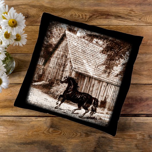 ファームハ素朴ウスバーンスホース クッション