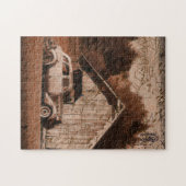 ファームハ素朴ウスバーンヴィンテージカー ジグソーパズル (横)