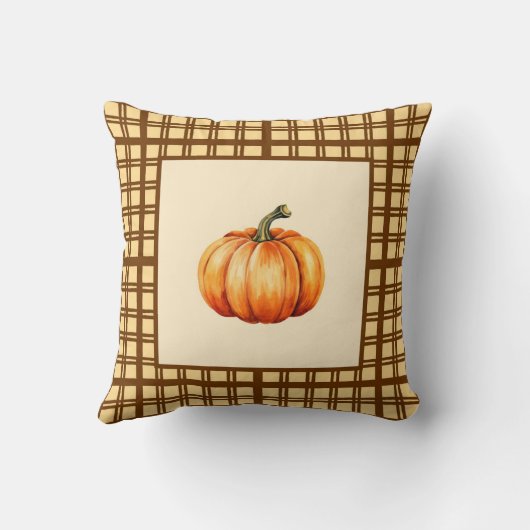 ファームハ素朴ウスパンプキンブラウンコテージ秋アクセント クッション (裏面)