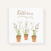 ファームハ素朴ウスパーソナライズされたカントリーウォーターカラー ノートブック (正面)