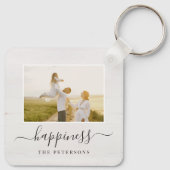 ファームハ素朴ウスパーソナライズされたフォトキーチェーン キーホルダー (裏面)