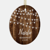 ファームハ素朴ウスパーソナライズされたメイドキープサケ セラミックオーナメント (右)