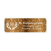 ファームハ素朴ウスファウディアディアー〔雄ジカの〕枝角ズファウドファー ラベル (正面)