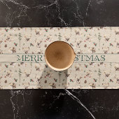 ファームハ素朴ウスファミリーネームモノグラム ショートテーブルランナー