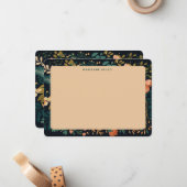 ファームハ素朴ウスフローラパーソナライズされたノートカード ノートカード (正面/裏面インサイチュ)