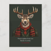 ファームハ素朴ウスプライド鹿とグリーン シーズンポストカード (正面)