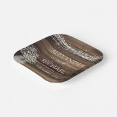 ファームハ素朴ウスベビーズブレスジャー結婚ズ ペーパープレート (傾斜あり)