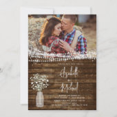 ファームハ素朴ウスベビーズブレスジャー結婚ズ 招待状 (正面)