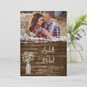 ファームハ素朴ウスベビーズブレスジャー結婚ズ 招待状 (スタンド正面)