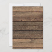 ファームハ素朴ウスベビーズブレスジャー結婚ズ 招待状 (裏面)