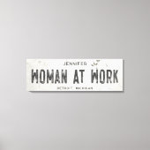 ファームハ素朴ウスモダンオフィスロン キャンバスプリント (正面)