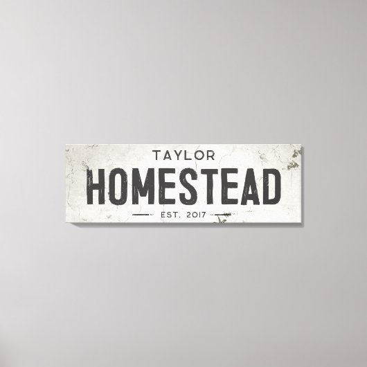 ファームハ素朴ウスモダンホームステッドロン キャンバスプリント (正面)