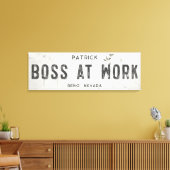 ファームハ素朴ウスモダンボスオフィスロン キャンバスプリント (インサイチュ (リビング))