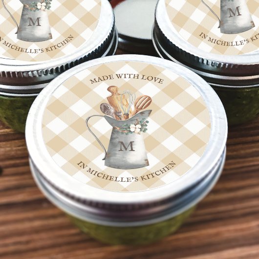 ファームハ素朴ウスモノグラム ラウンドシール