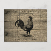 ファームハ素朴ウスルースターバーンウッド ポストカード (正面)