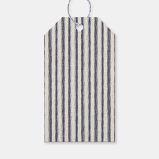 ファームハ素朴ウスヴィンテージチクストライプキング ギフトタグ (正面)