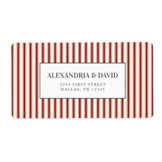 ファームハ素朴ウスヴィンテージレッドチッキング ラベル (正面)