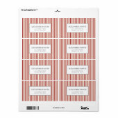 ファームハ素朴ウスヴィンテージレッドチッキング ラベル (フルシート)