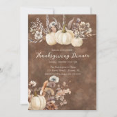 ファームハ素朴ウス与え感謝していディナー 招待状 (正面)