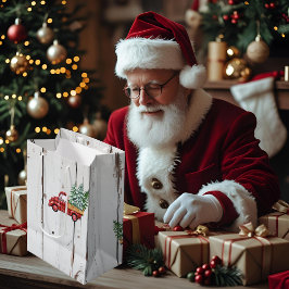 ファームハ素朴ウス動揺してウッドレッドトラック ミディアムペーパーバッグ