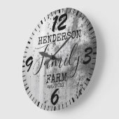ファームハ素朴ウス動揺してヴィンテージアンティークファミリー ラージ壁時計 (傾斜)