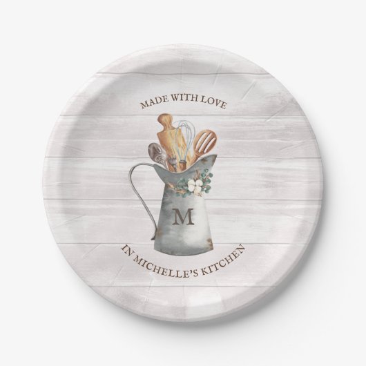 ファームハ素朴ウス名 ペーパープレート (正面)