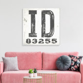 ファームハ素朴ウス州ジップコードアイダホ キャンバスプリント (インサイチュ (リビング))