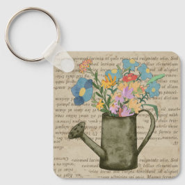 ファームハ素朴ウス愛好家のためのデザイン文字とフローラ キーホルダー