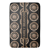 ファームハ素朴ウス旧エレガントファッションファミリー名 バスマット (正面縦)