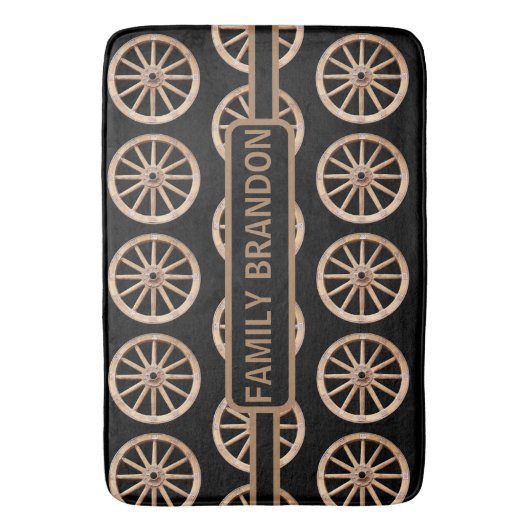 ファームハ素朴ウス旧エレガントファッションファミリー名 バスマット (正面縦)