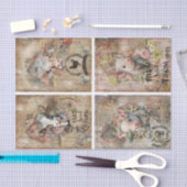 ファームハ素朴ウス春バーンアニマルズコラージュ 薄葉紙 (クラフト)