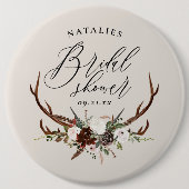 ファームハ素朴ウス植物台本ブライダルシャワーbu 缶バッジ (正面)