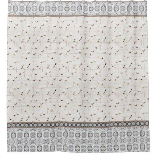 ファームハ素朴ウス水カラーシープラップコットンボール シャワーカーテン (正面)