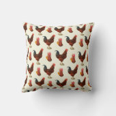 ファームハ素朴ウス水色の鶏チキン クッション (裏面)