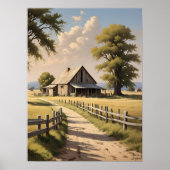 ファームハ素朴ウス油絵ポスター ポスター (正面)