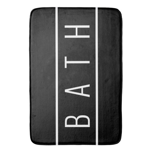 ファームハ素朴ウス白黒 バスマット (正面縦)