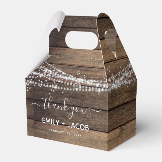 ファームハ素朴ウス結婚の感謝 フェイバーボックス (正面サイド)