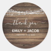 ファームハ素朴ウス結婚の感謝 ラウンドシール (正面)