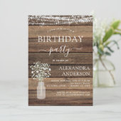 ファームハ素朴ウス誕生日パーティーベビーズブレス 招待状 (スタンド正面)