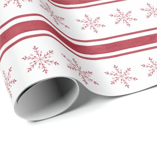 ファームハ素朴ウス赤いフランスのチキングストライプギフト ラッピングペーパー (ロールコーナー)