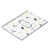 ファームハ素朴ウス鶏 |モノグラムノートブック ノートブック (左側)