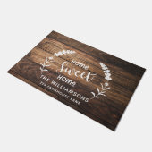 ファームハ素朴ウズウッドカスタムドオーマ ドアマット (アングル)